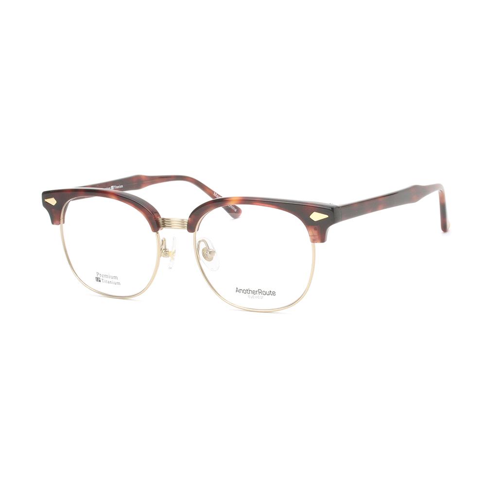 Eonadeoluteu Titanium Eyeglass Frames Elite Square Browline Retro Metal Combination
