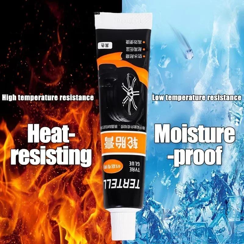 Car Tire Repair Adhesive Waterproof High Temperature Resistant Tyre Repair Liquid Black Strong Rubber Glues Car Repair Tools