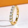 5pcs Moissanite Rings For Women 925 Silver Personalized Ring Wedding Plated 18k White Yellow Golden Woman Designe Jewelry Gifts
