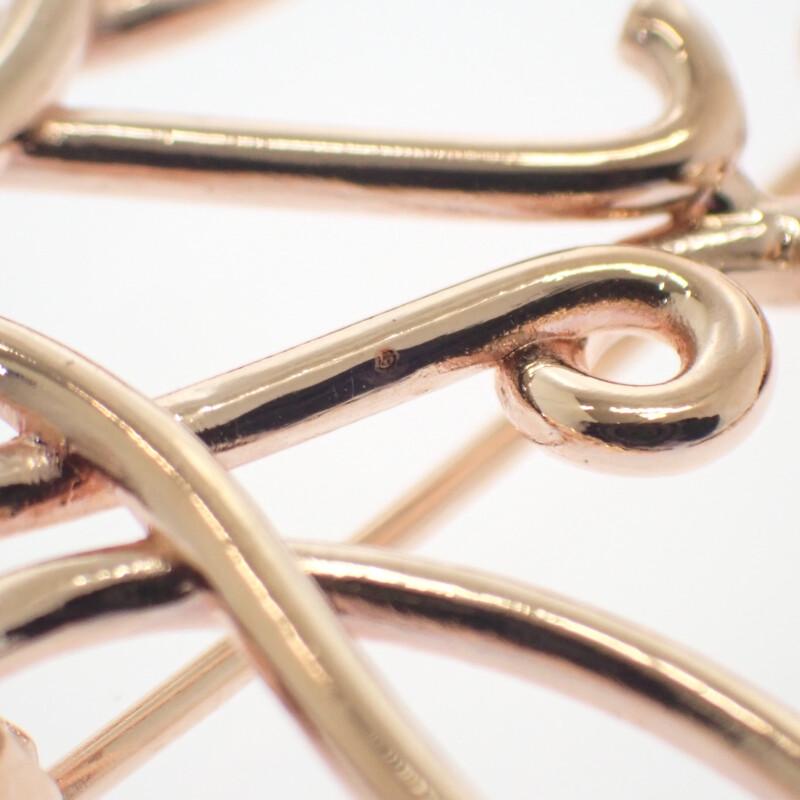 LOEWE  111.27.027 Brooch pink/Rose gold metal Women