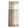 Kitchen Short Curtain Panel with Top, Light Filtering Polyester Privacy Panel and Trim Accent Style Window Drape