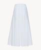 Ridipy Cotton Pleats Skirt_White