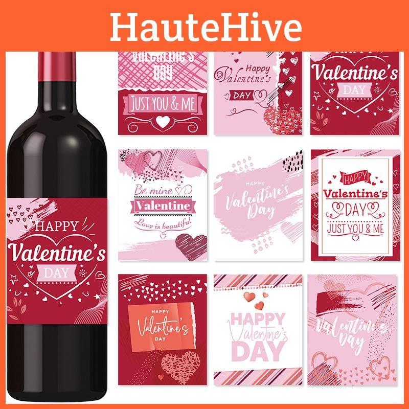 Day Valentines Party Decor Wine Bottle Labels With 36pcs For Romantic Events