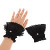 1Pair Nail Po Glove Nail Art Lace Fake Pleated Cuff Manicure Props