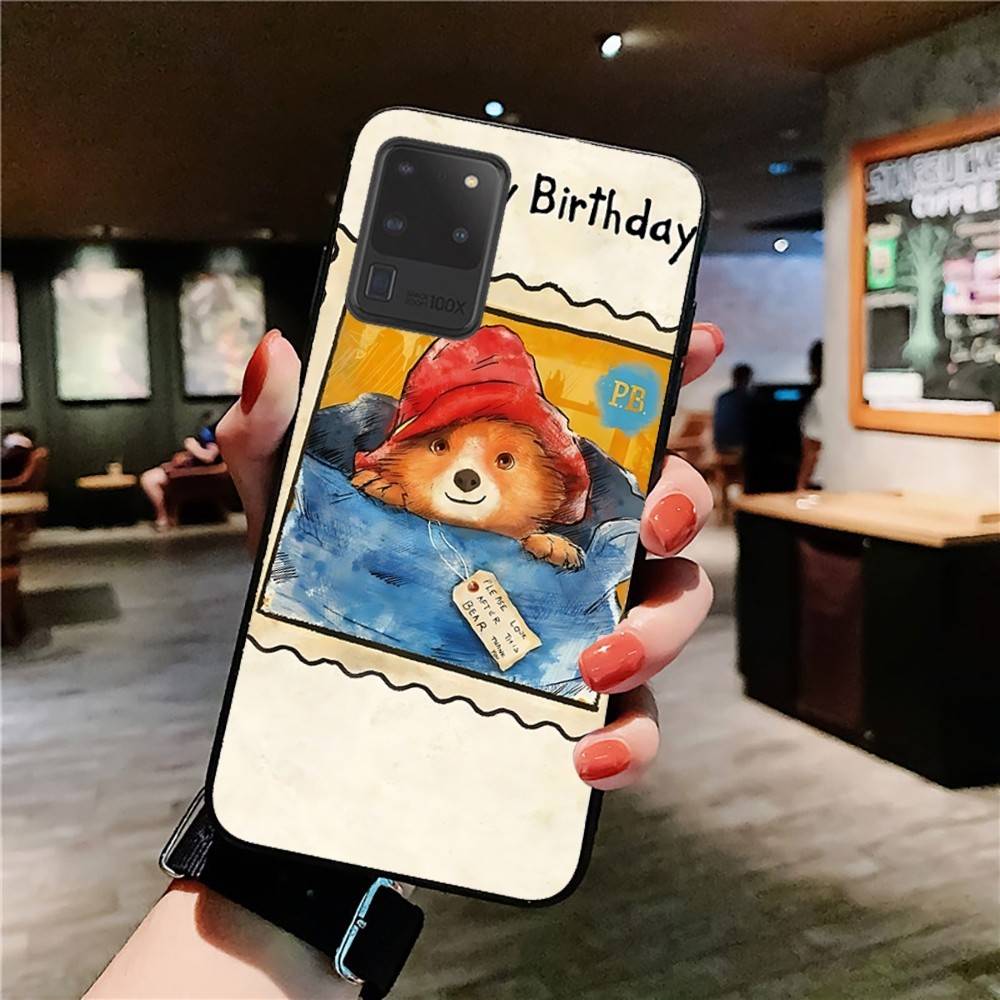 Cute P-Paddingtons Bear Phone Case For Samsung S 24 Fe 25 Ultra Plus 20 Lite 21 30 22 23 24 22 Ultra 5G Fundas