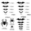 Halloween Bat 3d Wall Decals Pack With Plastic Material For Spooky Decor