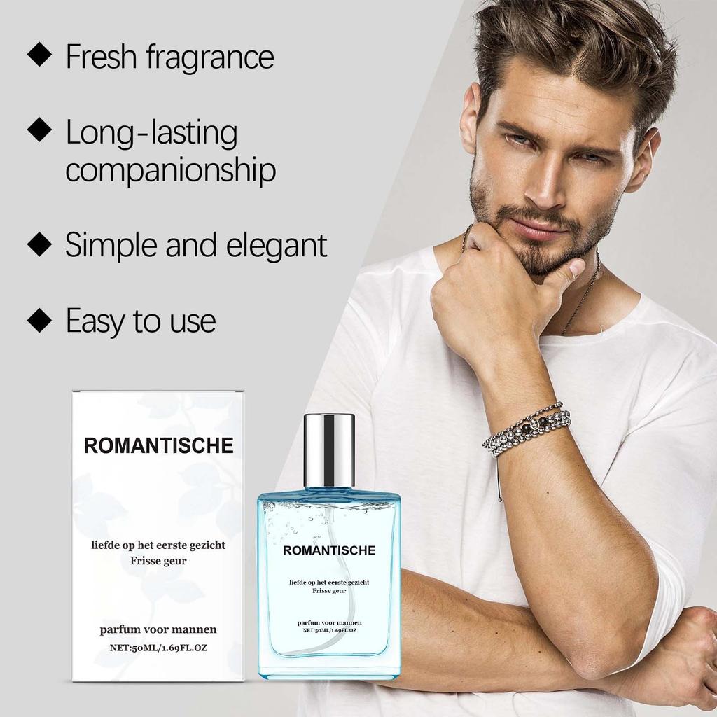 Men's Charm Perfume, Lasting Accompanied By Natural And Fresh Highlight Male Charm Fresh 50ml