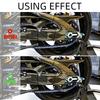 Motorcycle Shark Fin Raw Alloy Aluminium Chain Racing Chain Toe Guard For ACU Race Bike