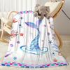 Mermaid In The Ocean Swirl Blankets are suitable for living rooms, bedrooms, camping, and other places, making them an ideal choice for gifts.