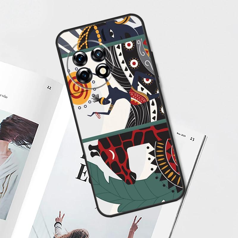 Tribal Aztec Geometric Colour Case For OnePlus Nord CE 5 2 3 4 Lite N30 OnePlus 11 12 13 15 13T 13R 10T 12R 9 10 Pro Cover