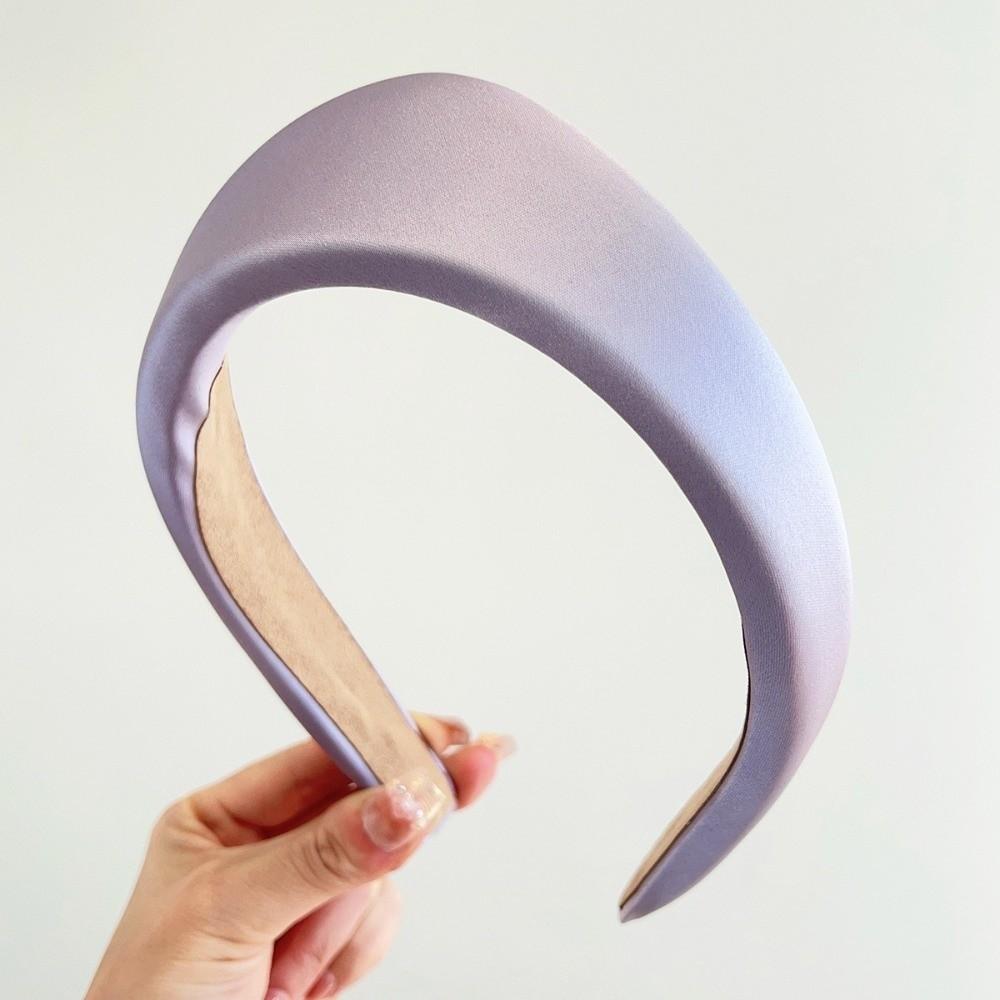 Retro Simple Fabric Women Hairband Elegant Anti Slip Hair Hoop Triangle Wide Edge Headband  Women