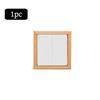 1PC Wooden Switch Sticker Decorative Wall Sticker Socket Protective Cover Nordic Style Decorative Frame Light Switch Panel