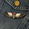30 Options Women's Brooches Red Black Enamel Heart Shape Crystal Feather Brooch for Clothing Clothes Accessories