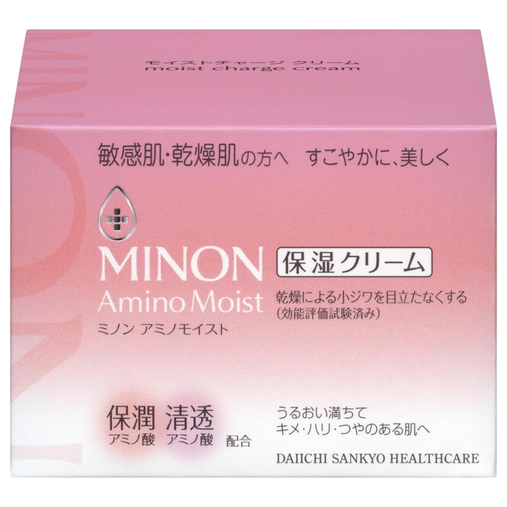 Minon Amino Moist Moist Charge Cream 40 g – Feuchtigkeitsspendende Gesichtsfeuchtigkeitscreme für empfindliche und trockene Haut, langanhaltende Formel