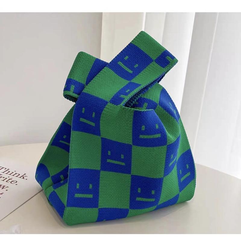Knitted bag, gift bag, souvenir gift, woven bag, gift bag, fashion wrist bag, handbag, women's bucket bag.