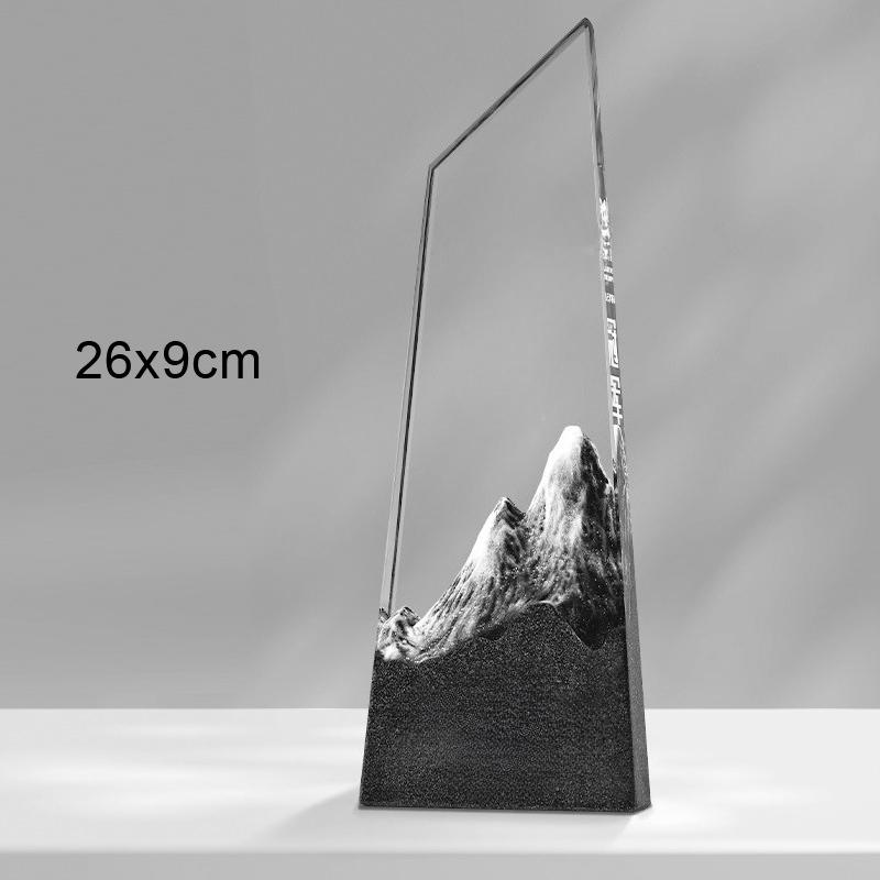 Customized Octagonal Crystal Trophy, Company Annual Meeting Excellent Employee Souvenirs Home Decoration Craft, Marble Medal 1Pc