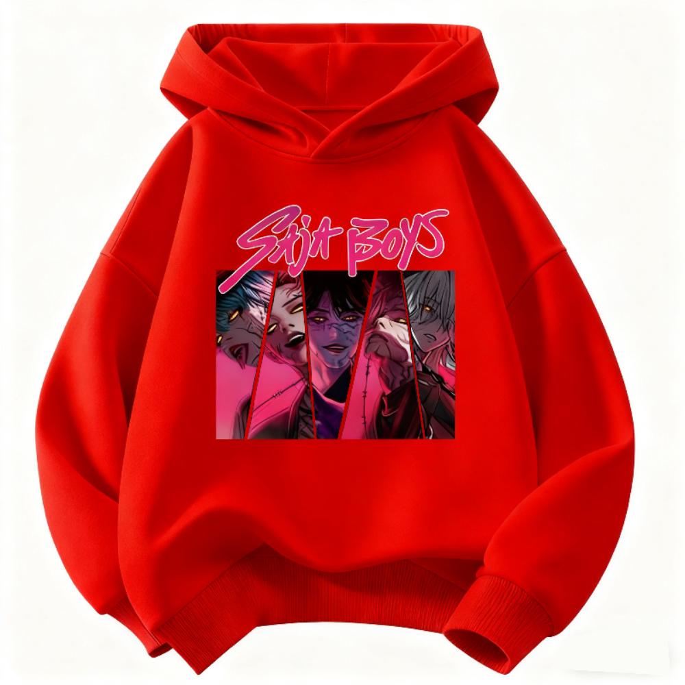 Autumn/Winter Warm K-Pop Demon Hunter Children's Hoodie, Fashionable and Versatile Children's Hoodie Sweatshirt