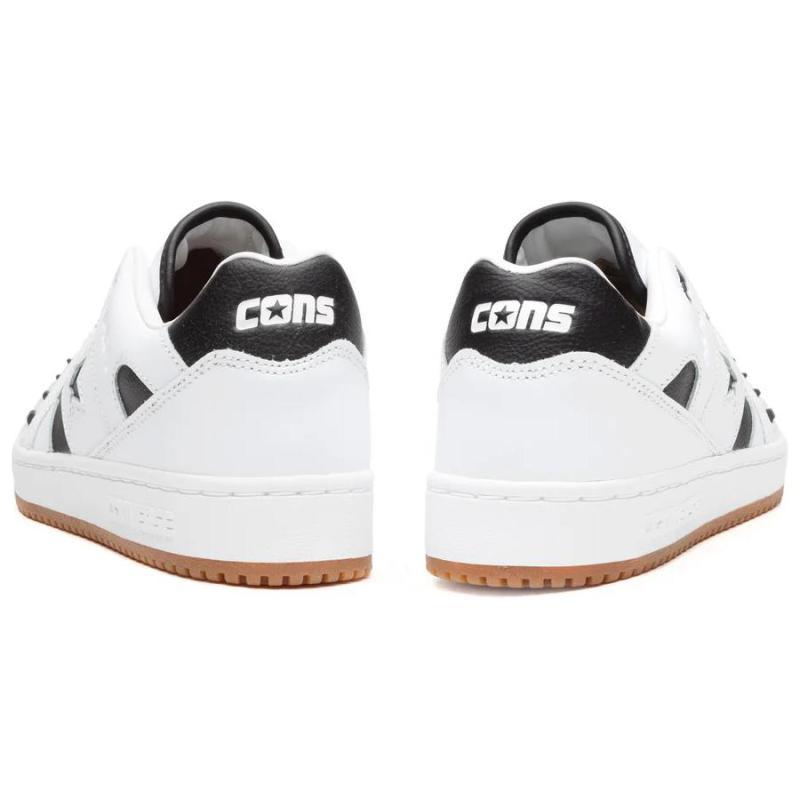 Converse AS-1 Pro Comfortable Non-Slip Shock Abrasion Resistant Low-Top Board Shoes Unisex White & Black