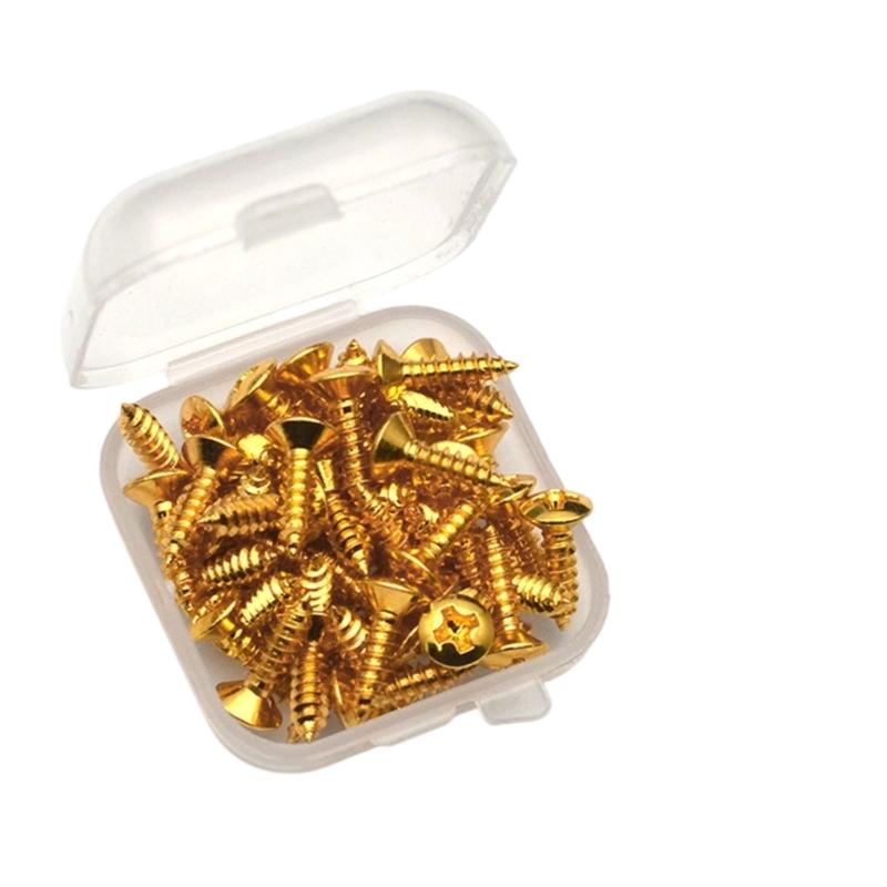 Precisions Bass Guitar Screws Pickguard Mounting Hardware Anti Corrosion Metal Bulk Replacement Bass Screws