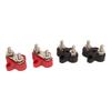 4Pcs Battery Power Stud M6 Dual Distribution Terminal Junction Post Block Bus Bar for Cars RVs Boats Trucks DC 12 To 48V