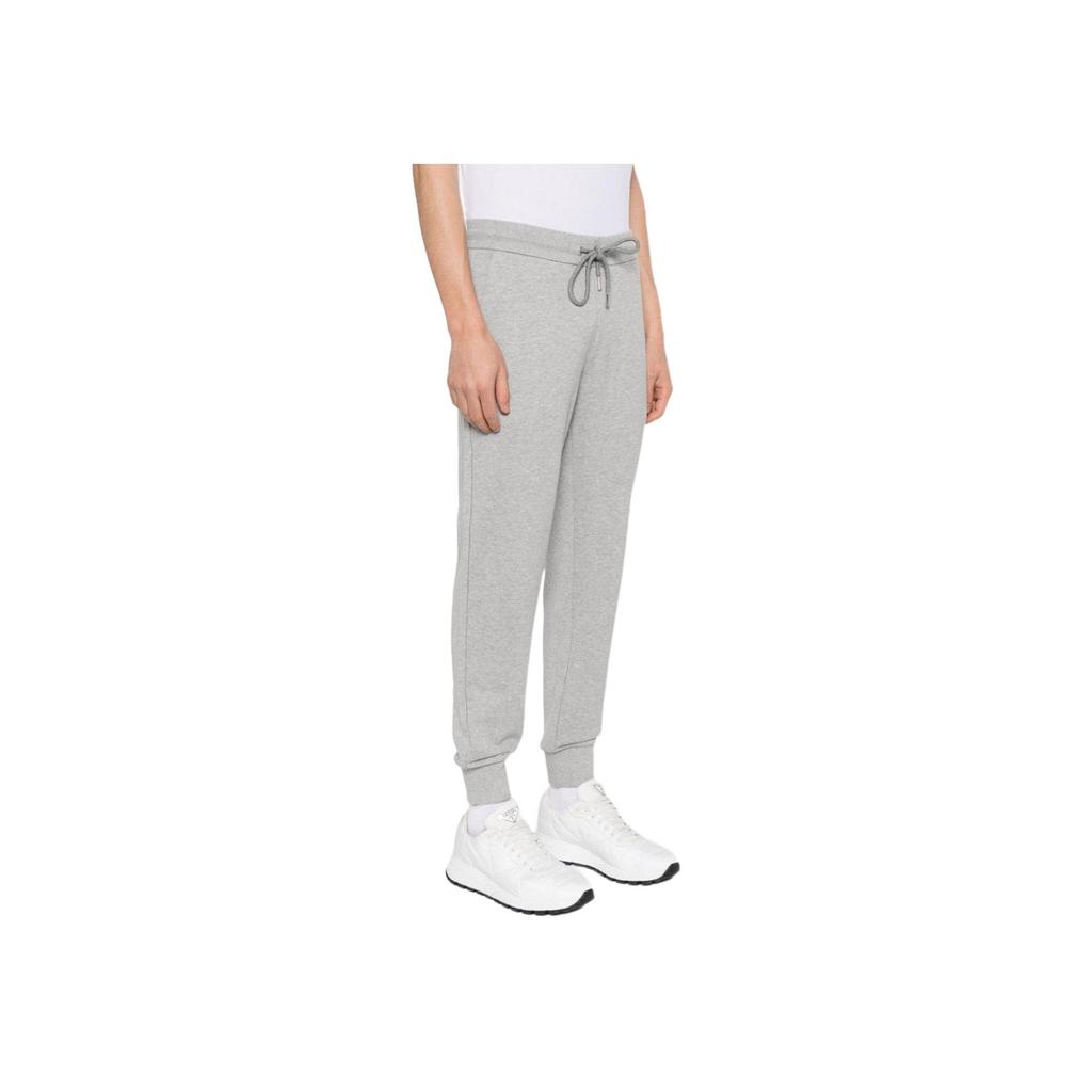 Moncler Logo Drawstring Cuffed Knit Joggers Men Bottoms Gray J10918H00012809KR986