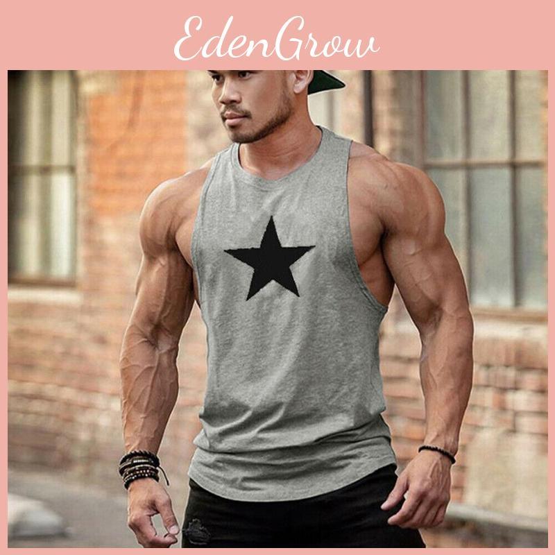 Classic Men Bodybuilding Stringer Tank Top Gym Workout Tee Vest Sleeveless Muscle Shirt For All Seasons