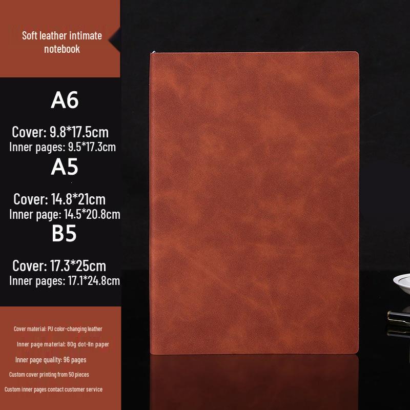 Customizable A5 Notebook & B5 Planner for Students and Business Meetings