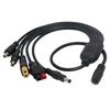 Bend Resistant Solar Charging Cable DC7909 Female to XT60 DC5521+DC5525+DC6530 Power Cable for Frequent Use Longevity