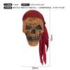 Scarred face, terrifying scream, mask, masquerade, ghostly face, Halloween party, prank prop