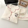 Full of Polka Dots, Hello Kitty Pajamas, Women Can Wear Red-edged Short-sleeved Shorts Sets In Summer, Girls' Casual Loungewear