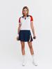 SERGIO TACCHINI W Oscuro Poly Striped Skirt (Navy)