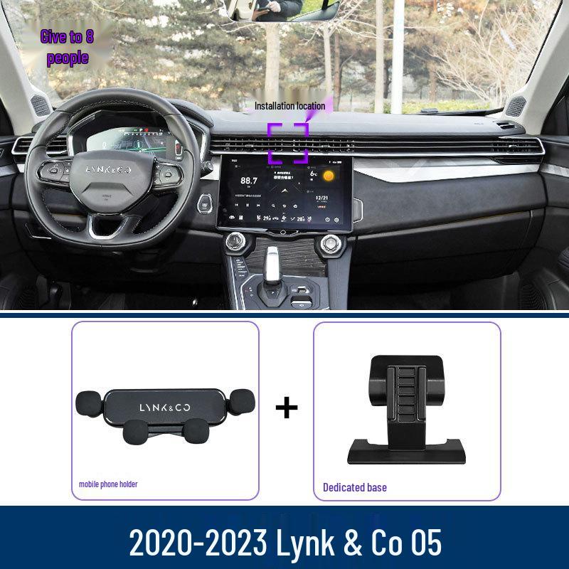 

Автомобільний тримач для телефону Lynk & Co 05 (2020-2023 роки), Гравітаційне кріплення на вентиляційний отвір Specialized