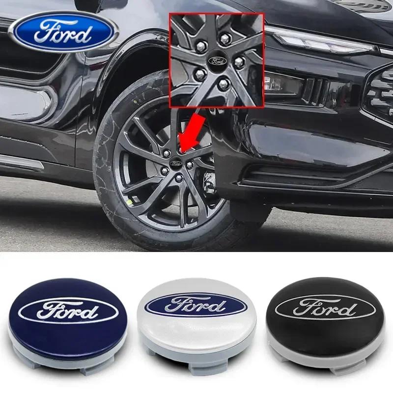 Car Sticker 2026 Ford 4pcs 54mm Car Wheel Center Caps Hubcap Car Rims Cover For Ford Focus Mk2 Mk3 Fiesta Mustang ST F-150 Monde
