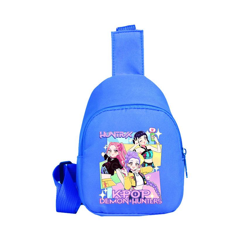 Children'S Breast Bag Animation Cartoon Peripheral Printing Casual Shoulder Bag Going Out Portable Messenger Bag