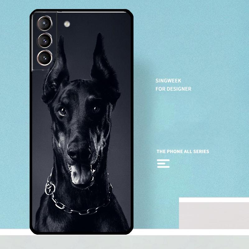 Doberman Dog Case For Samsung Galaxy S24 Ultra S20 S21 S22 S23 S25 Ultra S9 S10 Plus S25 FE Phone Cover