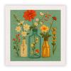 Frame Punch Needle Embroidery Starter Kits Fresh Flower Square Embroidered Kit Cross Stitch Art and Crafts Supplies Adults