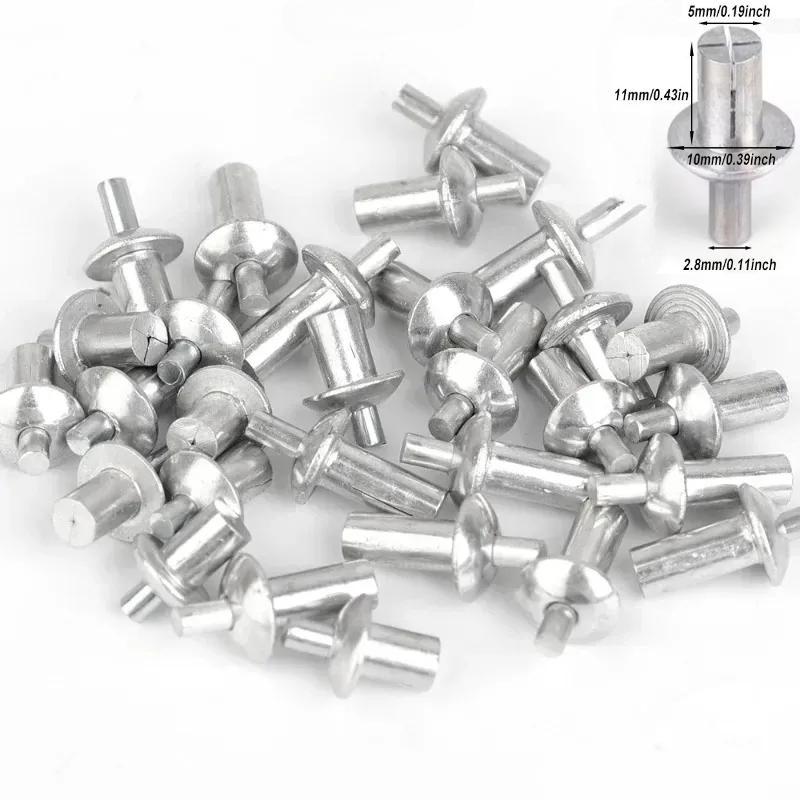 

Алюмінієві молоткові заклепки з круглим розвальцюванням, малі заклепки для підвищення міцності, довговічності, цвяхи, гвинти, кріплення 7мм 9мм 11мм 11mm-10pcs