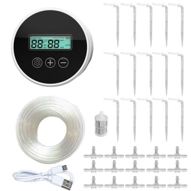 1 sada Automatická kapací závlaha pro rostliny v květináčích Systém časovače vodního čerpadla Inteligentní zahradní automatické zavlažovací zařízení pro skleníky