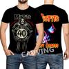 T-shirt Rock Band Misfits Estivi Stampa 3D Streetwear Uomo Donna Moda Maglietta a Maniche Corte T-shirt Top Abbigliamento Uomo