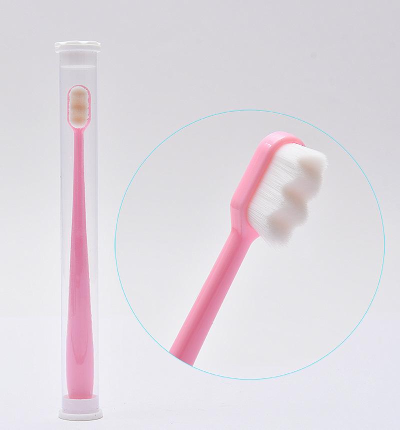Environmentally Toothbrush Ultra-fine Soft Flat And Waves Head Deep Cleaning Teeth Adult kids Manual Toothbrush For Oral Care