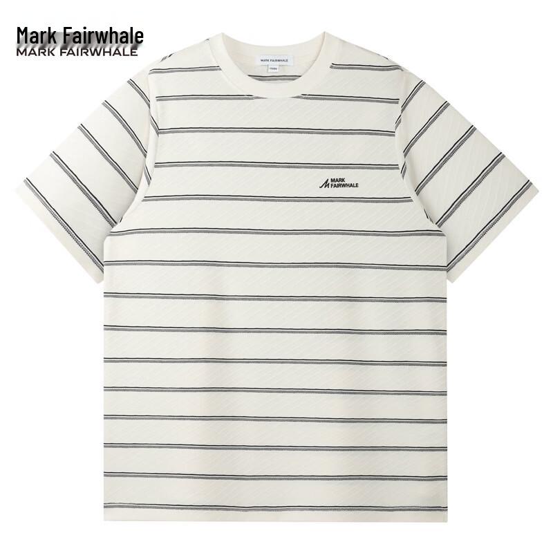 MARK FAIRWHALE Men's Striped Ice Cotton Breathable T-Shirt
