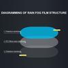 Universal Window Clear Car Anti Water Mist Fog Sticker Rainproof Rearview Mirror Protective Film