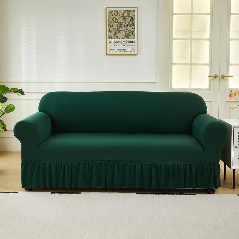 Sofa Cover Full Cover Sofa Towel Four Seasons Full Cover Elastic Milk Silk Sofa Cover Combination Sofa Skirt