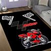 Tappeti Antiscivolo a Tema Logo Fiamme MotoGP - Arredamento per la Casa in Poliestere, Adatti per Camere da Letto, Soggiorni, Ingressi, Studi e Decorazioni