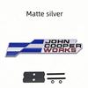 Adesivo Distintivo Metallo 3D JCW John Cooper Works Griglia Anteriore Emblema Portellone Posteriore Decalcomania