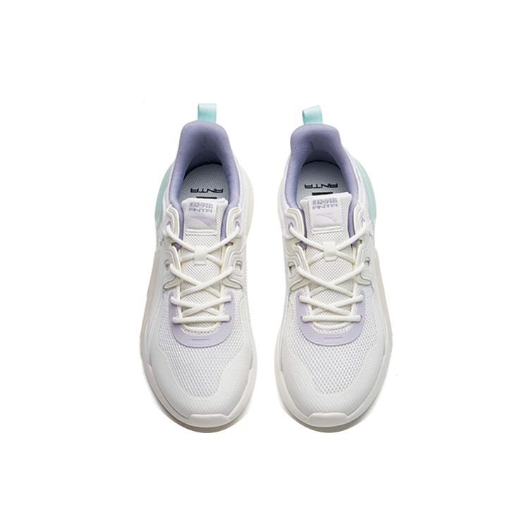 Anta Magic Cube 3.0 Comfortable Sports Casual Shoes Women Shoes White Purple 122228800-3