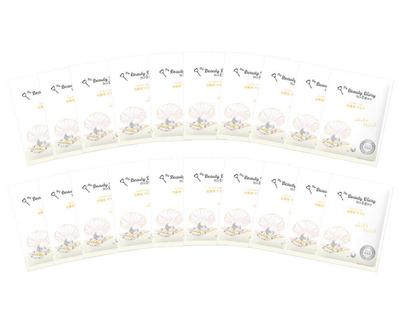 My Beautiful Diary White Pearl Face 23mL X 20 Masks Mask, 20-Count, Mask,