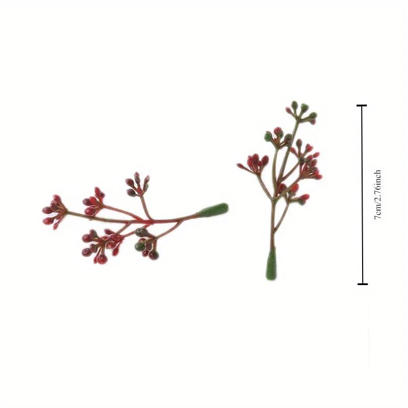 30pcs Synthetic Plants Imitation Plastic Blooms Ornamental Flower Arrangements Grass Bunch Embellishments Festival Wedding Decor