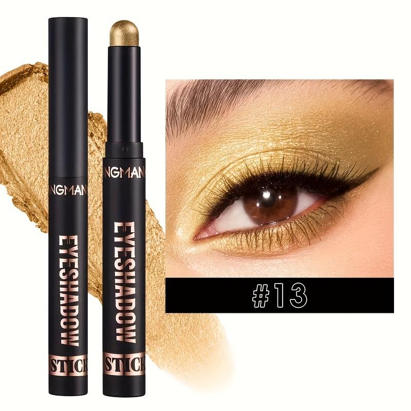 Lidschattenstift, wasserfester Lidschattenstift, lang anhaltender schimmernder Glitzer-Lidschattenstift, Pigment-Make-up-Lidschattenstift