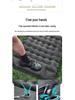 Enhanced Outdoor TPU Inflatable Mat: Foot-Pump Automatic Mattress with Pillow & Moisture-Proof Design